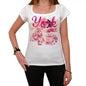 45 York City With Number Womens Short Sleeve Round White T-Shirt 00008 - White / Xs - Casual