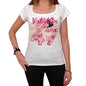 47 White-Dor City With Number Womens Short Sleeve Round White T-Shirt 00008 - White / Xs - Casual