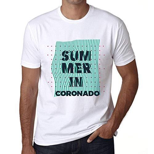 Ultrabasic - Homme Graphique Summer in Coronado Blanc
