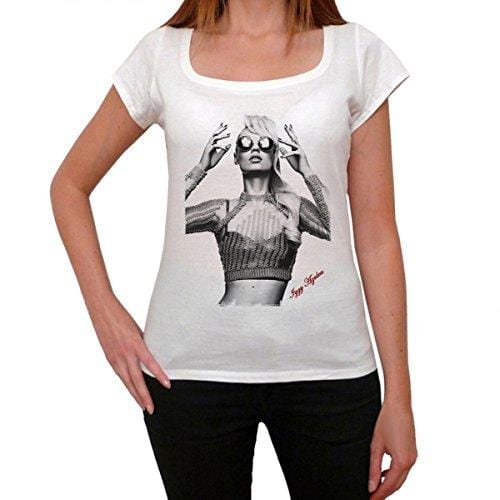 Iggy Azalea 1, T-Shirt für Damen, Imprimé Célébrité, Weiß, T-Shirt für Damen