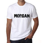 Ultrabasic ® Nom de Famille Fier Homme T-Shirt Nom de Famille Idées Cadeaux Tee Morgan Blanc