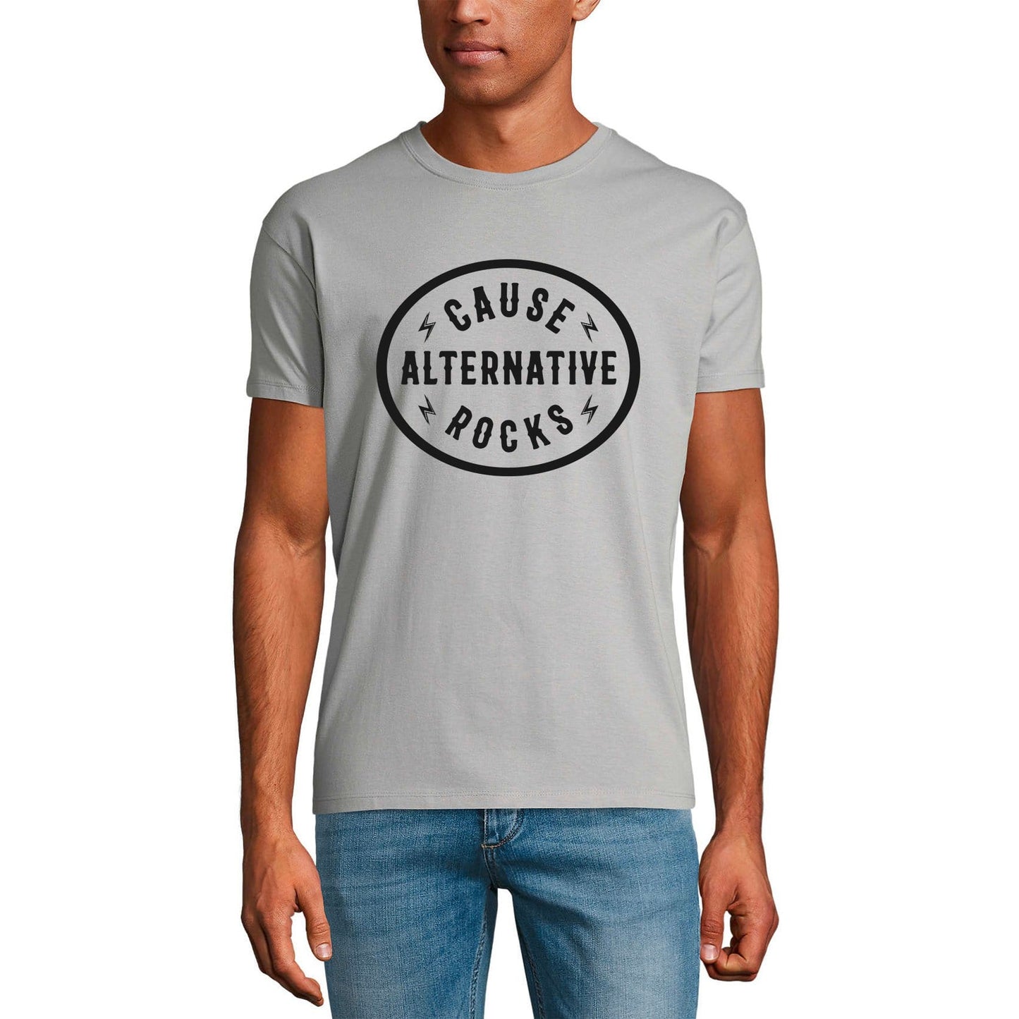 ULTRABASIC Men's Graphic T-Shirt Cause Alternative Rocks - Music Slogan Shirt