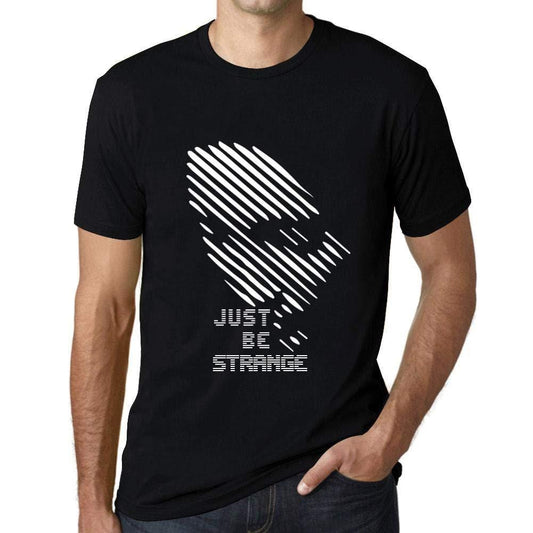 Ultrabasic - Herren T-Shirt Graphique Just be Strange Noir Profond