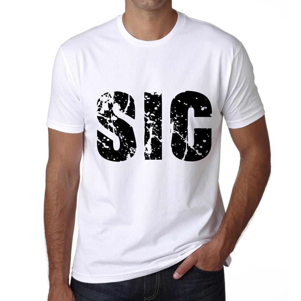 Herren T-Shirt Graphic Imprimé Vintage Tee Sic