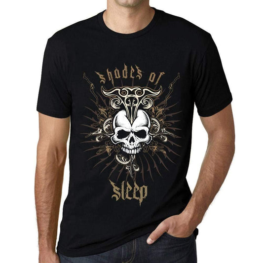 Ultrabasic - Homme T-Shirt Graphique Shades of Sleep Noir Profond
