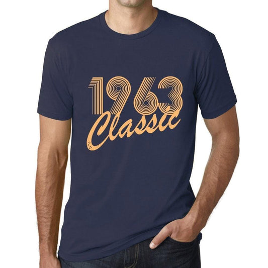 Ultrabasic - Homme T-Shirt Graphique Years Lines Classic 1963 French Marine