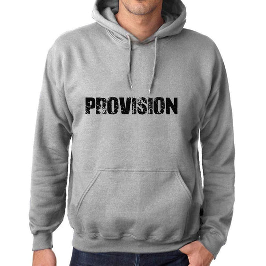 Ultrabasic Homme Femme Unisex Sweat à Capuche Hoodie Popular Words Provision Gris Chiné