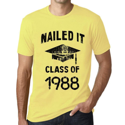 Homme T Shirt Graphique Imprimé Vintage Tee Nailed it Class of 1988