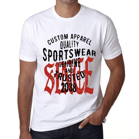 Ultrabasic - Homme T-Shirt Graphique Sportswear Depuis 2038 Blanc