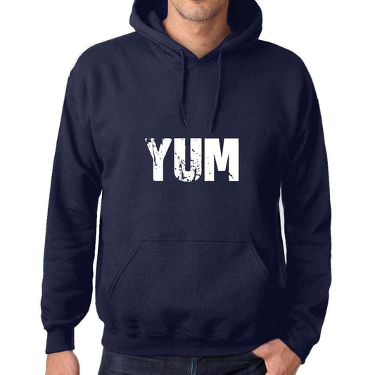 Ultrabasic Homme Femme Unisex Sweat à Capuche Hoodie Popular Words YUM French Marine