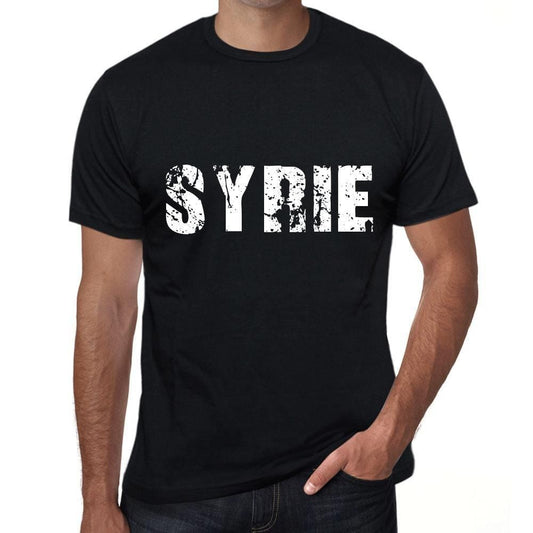 Herren-T-Shirt mit grafischem Aufdruck, Vintage-T-Shirt, Syrien
