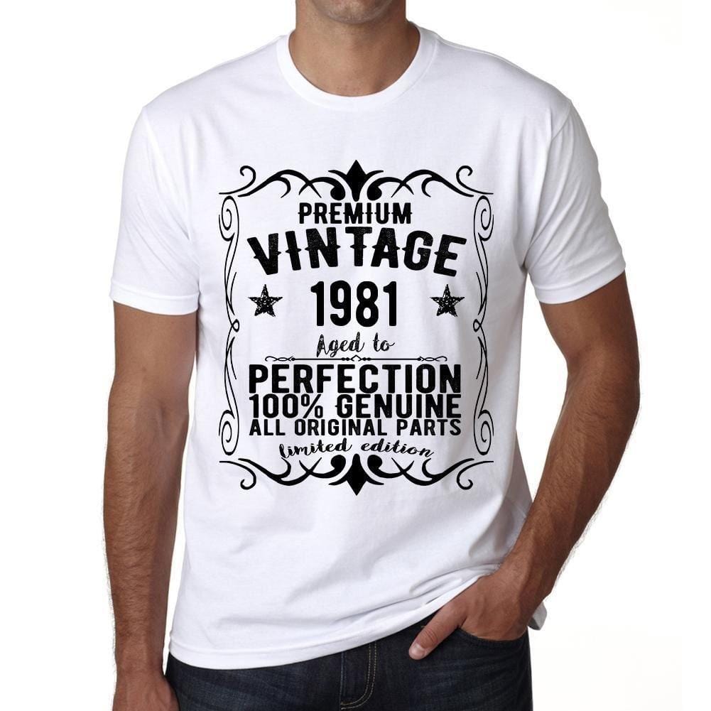 Premium Vintage Year 1981 Vintage Tshirt t Shirt Anniversaire Cadeau t Shirt
