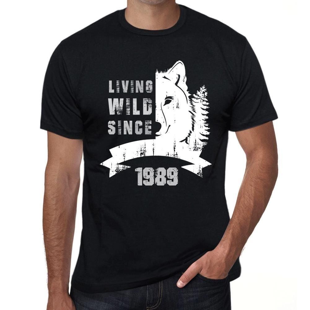 Homme Tee Vintage T Shirt 1989, Living Wild Since 1989