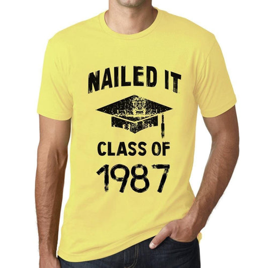 Homme T Shirt Graphique Imprimé Vintage Tee Nailed it Class of 1987