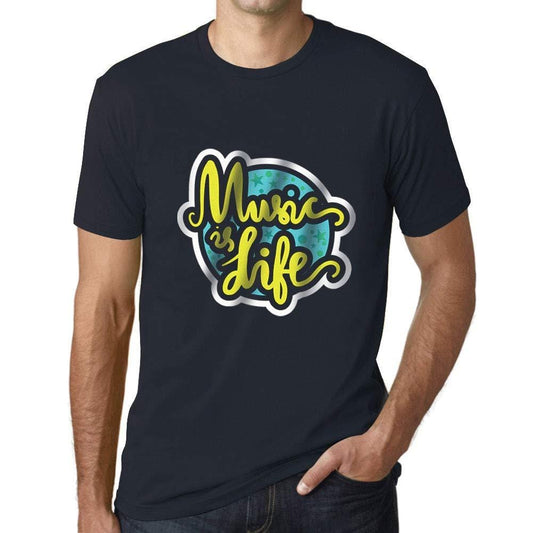 Ultrabasic Homme T-Shirt Graphique Music is Life Marine