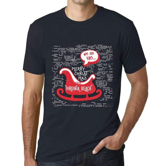 Ultrabasic Homme T-Shirt Graphique Merry Christmas from Virginia Beach Marine