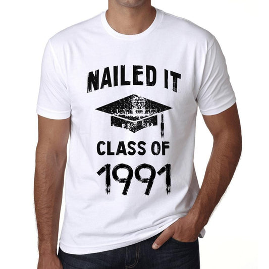 Homme T Shirt Graphique Imprimé Vintage Tee Nailed it Class of 1991