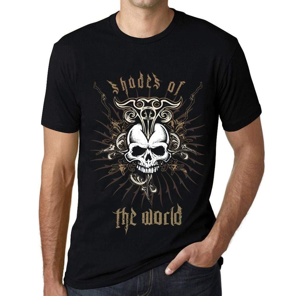 Ultrabasic - Homme T-Shirt Graphique Shades of The World Noir Profond