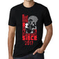 Men&rsquo;s Graphic T-Shirt Fight Hard Since 2017 Deep Black - Ultrabasic