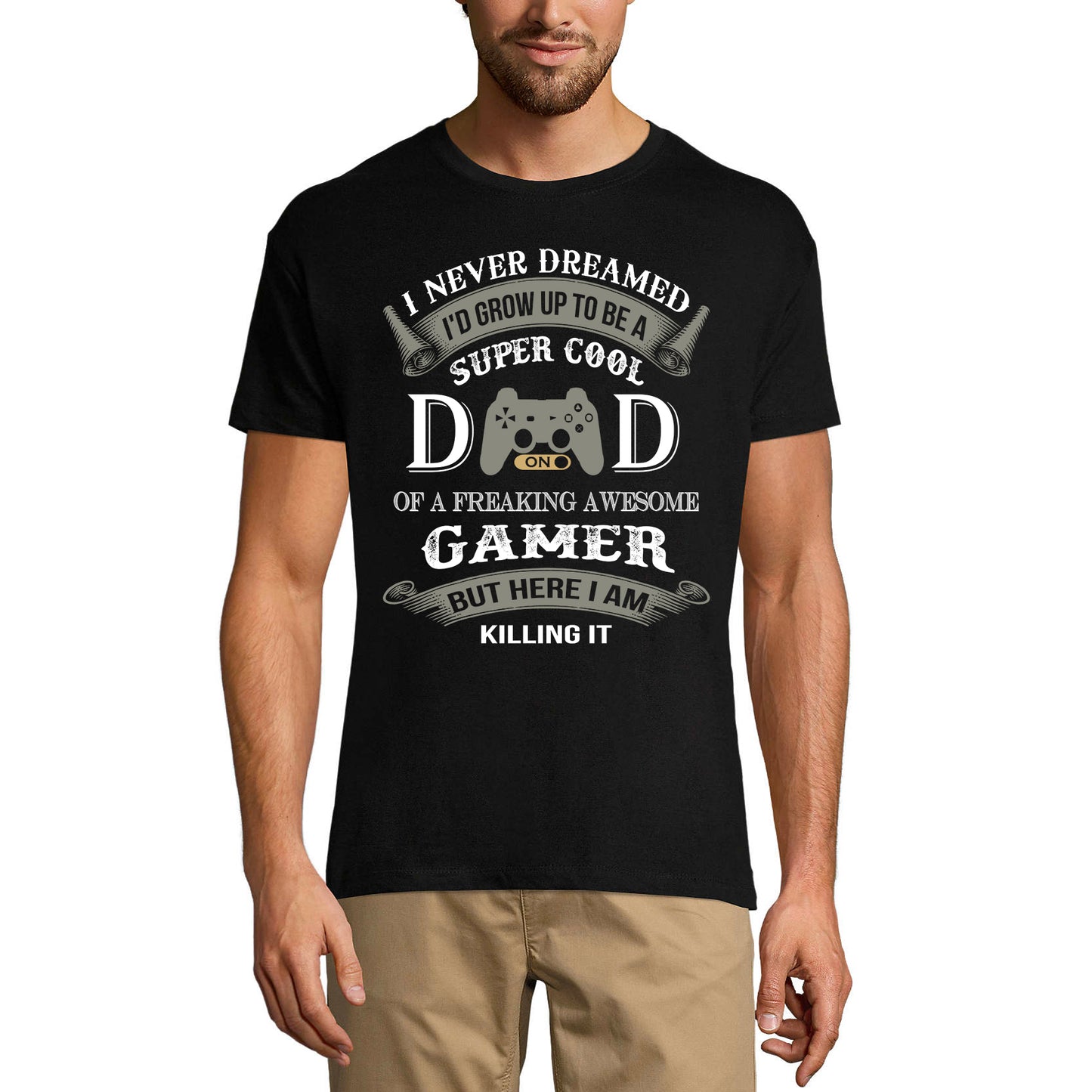 ULTRABASIC Herren-Gaming-T-Shirt – Supercooler Vater eines verdammt tollen Gamer-Shirts