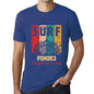 Men&rsquo;s Graphic T-Shirt Surf Summer Time FINIKI Royal Blue - Ultrabasic