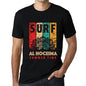 Men&rsquo;s Graphic T-Shirt Surf Summer Time AL HOCEIMA Deep Black - Ultrabasic
