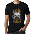 ULTRABASIC - Men's Graphic T-Shirt Chaos & Violence Deep Black