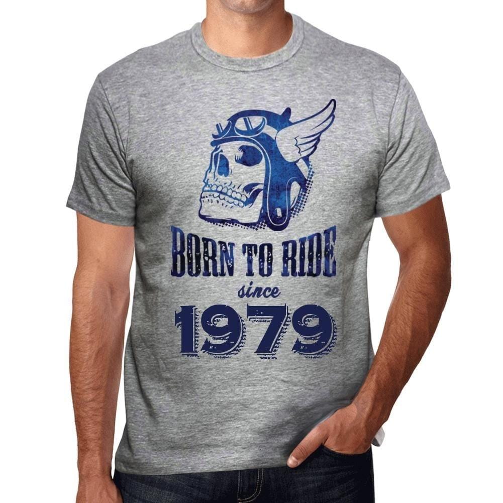 Homme Tee Vintage T Shirt 1979, Born to Ride Since 1979