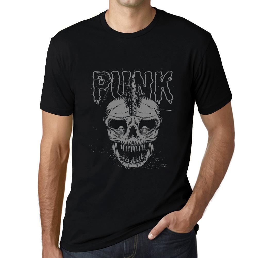 ULTRABASIC Graphic Men's T-Shirt - Punk Skull - Funny Music Shirt for Men skulls ahirt clothes style tee shirts black printed tshirt womens hoodies badass funny gym punisher texas novelty vintage unique ghost humor gift saying quote halloween thanksgiving brutal death metal goonies love christian camisetas valentine death