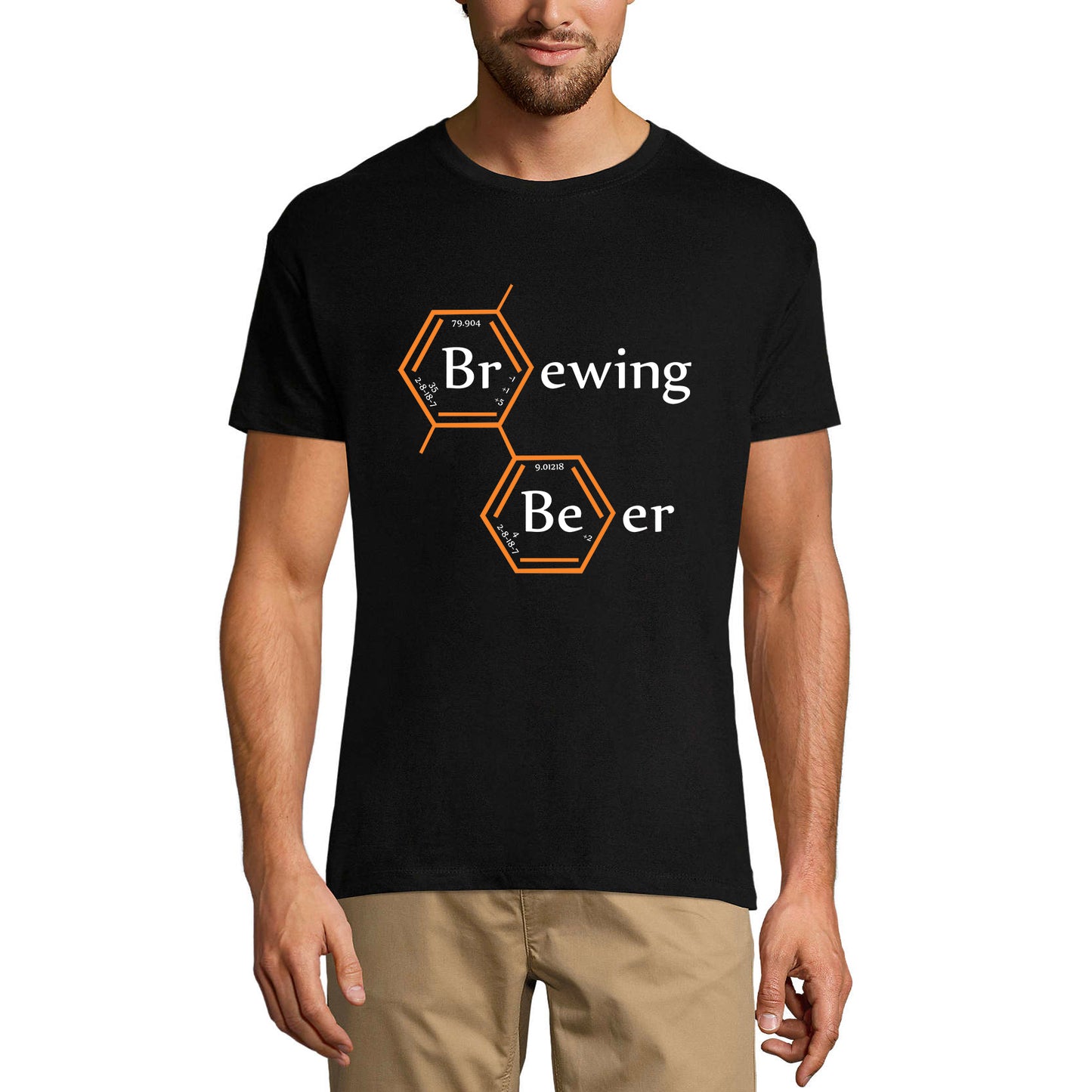 ULTRABASIC Herren T-Shirt Bier brauen – Periodische Elemente Lustiges Bierliebhaber-T-Shirt