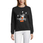 ULTRABASIC Damen-Sweatshirt „Katze und Fisch – Kätzchen“, lustiger Pullover für Damen