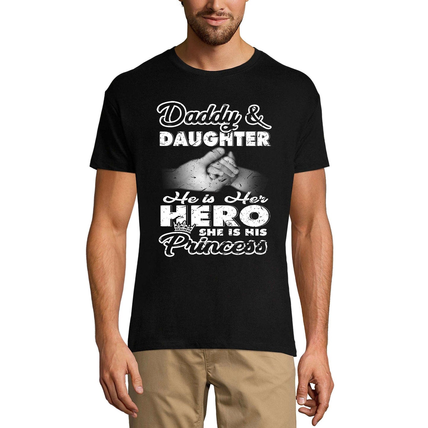 ULTRABASIC Herren-T-Shirt „Daddy and Daughter Hero and Princess“.
