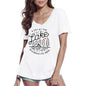 ULTRABASIC T-Shirt Col V Femme Une journée au lac - Tee shirt Manches Courtes