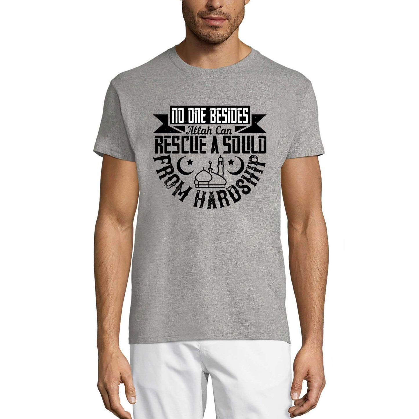 ULTRABASIC Herren T-Shirt Niemand außer Allah kann eine Seele aus der Not retten – muslimisches T-Shirt
