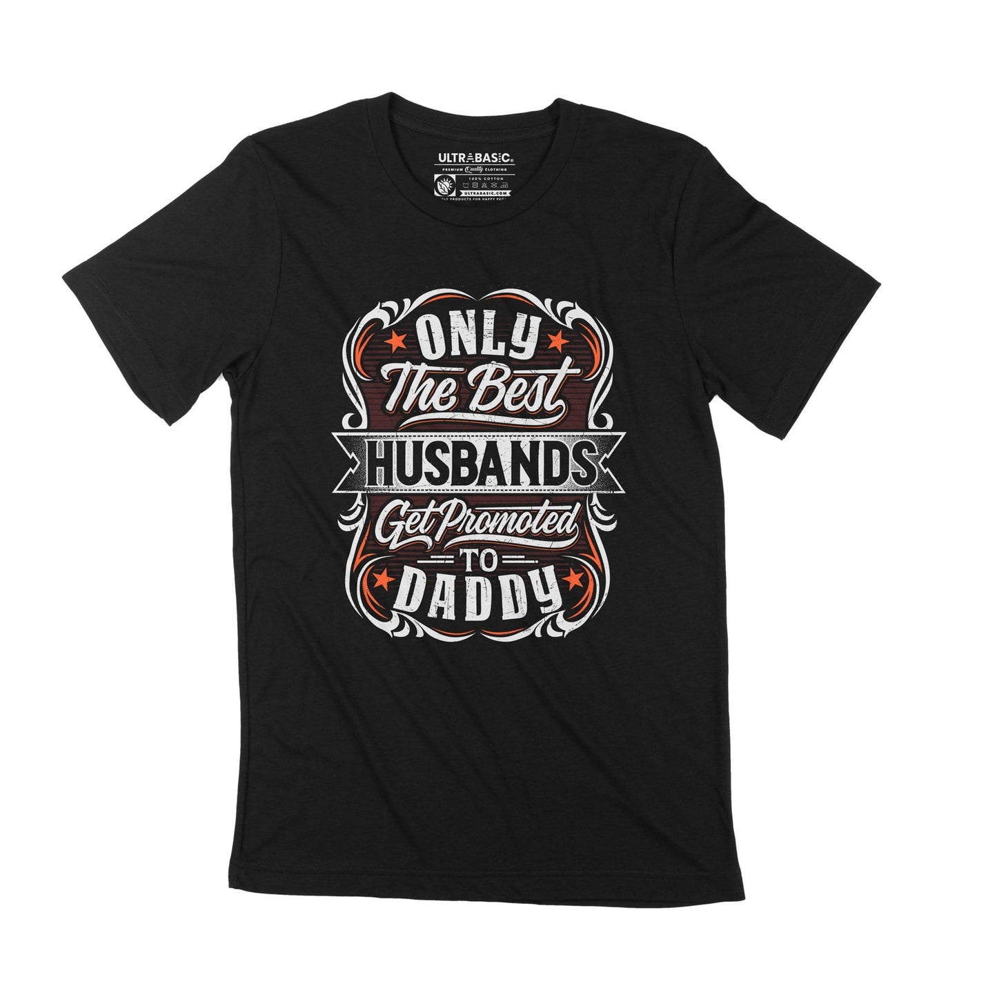 T-Shirt ULTRABASIC pour hommes, seuls les meilleurs maris sont promus papa, Vintage, cadeau décontracté