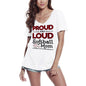 ULTRABASIC Damen T-Shirt Proud and Loud Softball Mom – Sport Mother T-Shirt