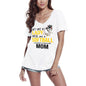 ULTRABASIC Damen-T-Shirt mit V-Ausschnitt „Yell Like a Softball Mom“ – Lustiges Mama-Zitat