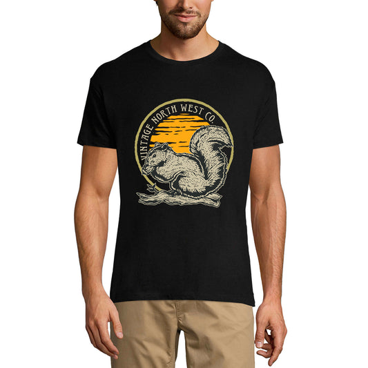 ULTRABASIC Herren Grafik T-Shirt North West Co – Squirel – Vintage Shirt
