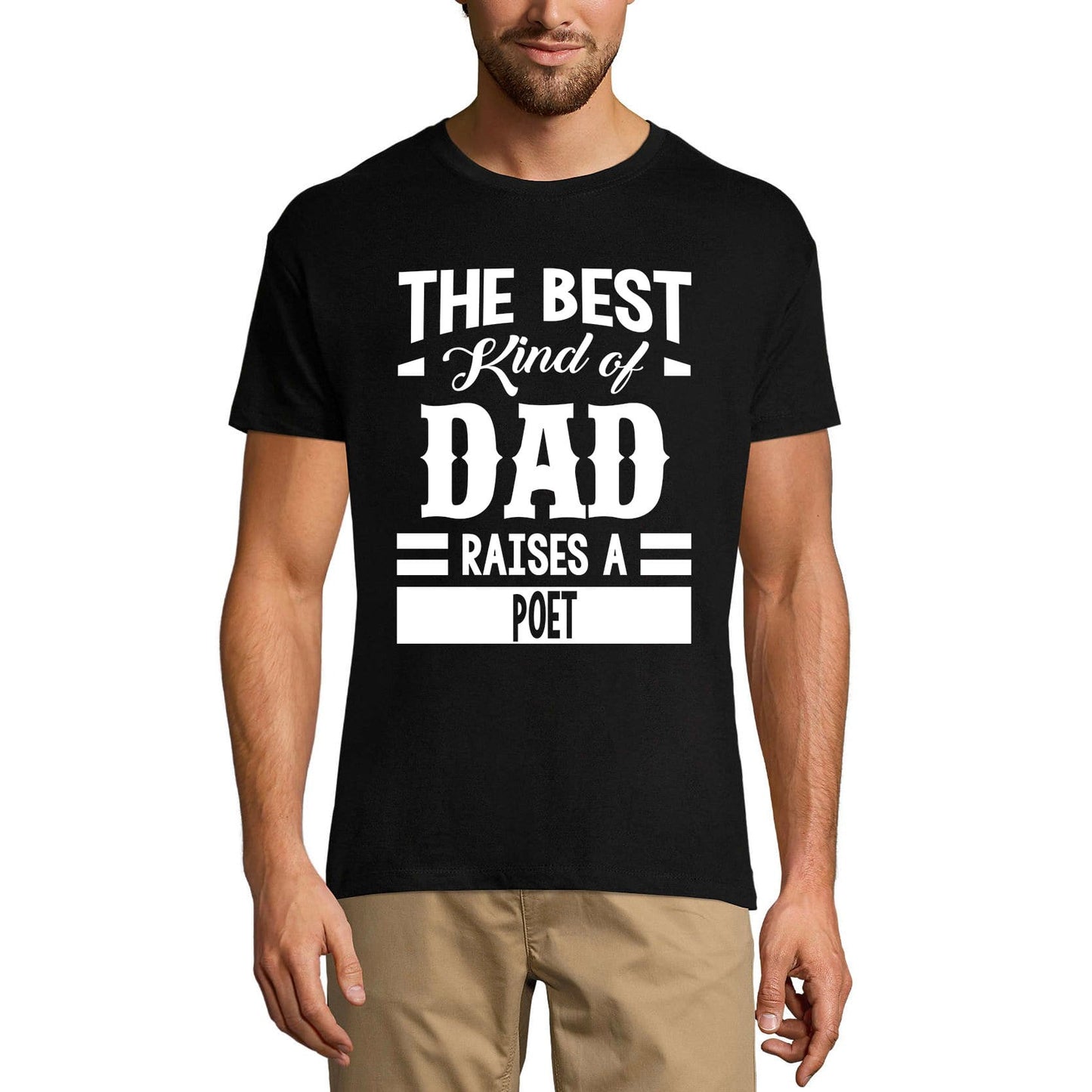 ULTRABASIC Herren-Grafik-T-Shirt „Dad Raises a Poet“.