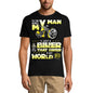 ULTRABASIC Men's Graphic T-Shirt That Biker Is My World - Biker Romantic Tee Shirt