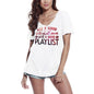 ULTRABASIC Damen-T-Shirt mit V-Ausschnitt „Just a Good Volleyball Mom“ – lustiges Zitat