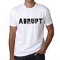 Abrupt Mens T Shirt White Birthday Gift 00552 - White / Xs - Casual