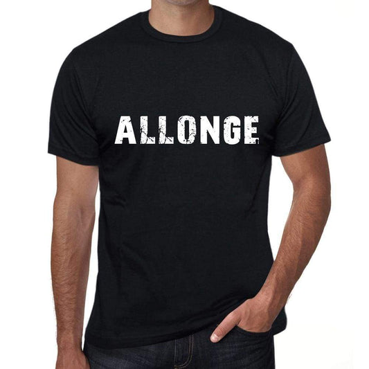 Allonge Mens Vintage T Shirt Black Birthday Gift 00555 - Black / Xs - Casual
