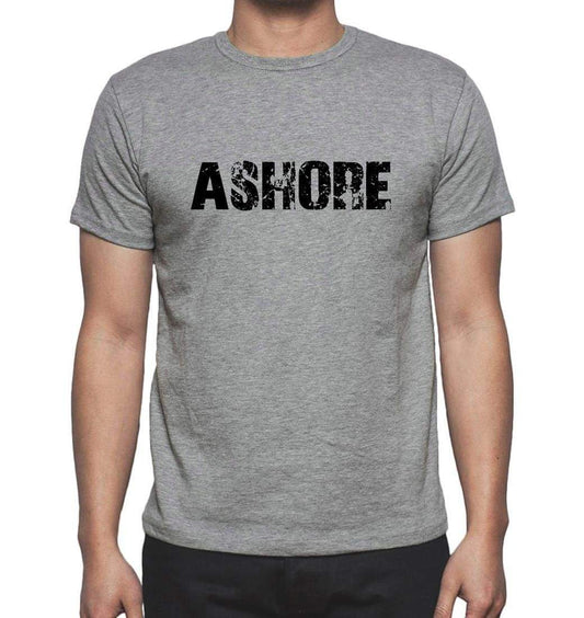 Ashore Grey Mens Short Sleeve Round Neck T-Shirt 00018 - Grey / S - Casual
