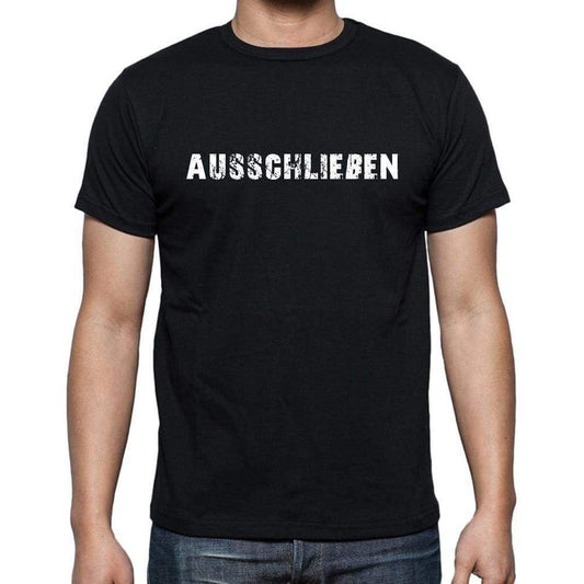 Ausschlieen Mens Short Sleeve Round Neck T-Shirt - Casual