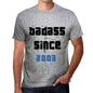 Badass Since 2003 Men's T-shirt Grey Birthday Gift 00430 - Ultrabasic