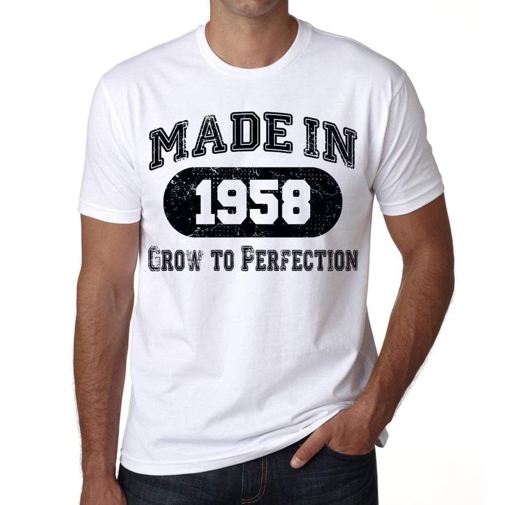 Birthday Gift Made 1958 T-Shirt Gift T Shirt Mens Tee - S / White - T-Shirt