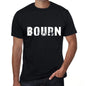 Bourn Mens Retro T Shirt Black Birthday Gift 00553 - Black / Xs - Casual