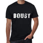 Bousy Mens Retro T Shirt Black Birthday Gift 00553 - Black / Xs - Casual