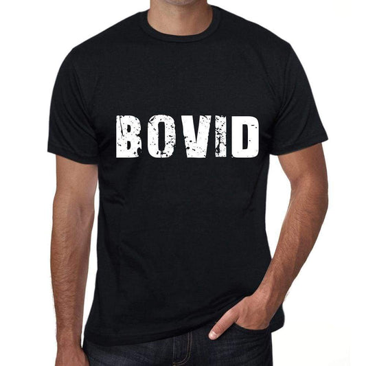 Bovid Mens Retro T Shirt Black Birthday Gift 00553 - Black / Xs - Casual